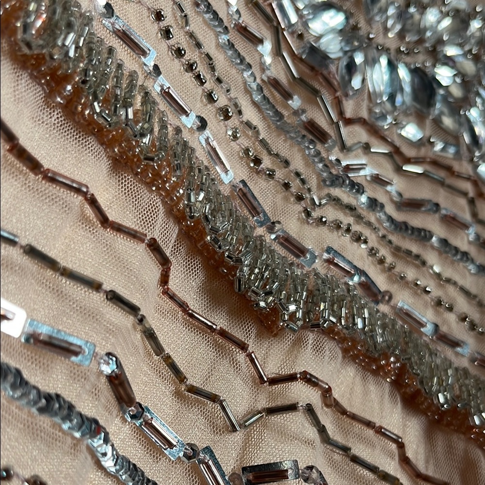 NWT Primavera Couture Gold and Silver Embellished Dress - Picture 8 of 17